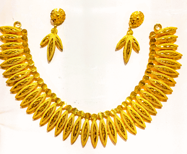 22K Pure Gold Necklace (Haar Set)