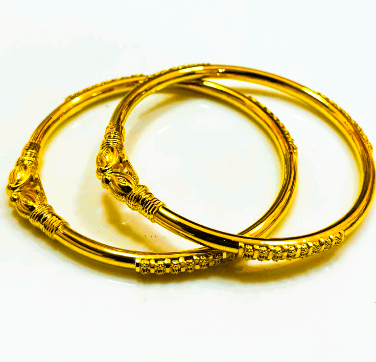 22K Pure Gold Bangles for Women's