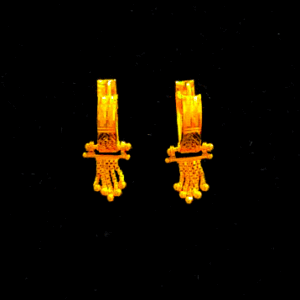 22K Gold Bali Earrings For Women's