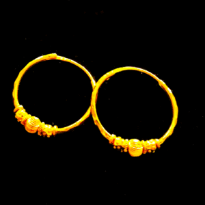 Modern 22K Gold Bali Earrings For Women's