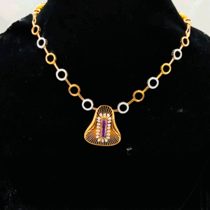 Designer Rose Gold Necklace For Women's