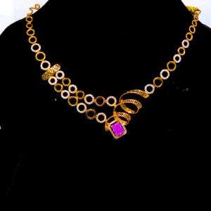 18K Rose Gold Necklace For Women's