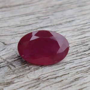 Oval Cut Red Ruby Gemstone