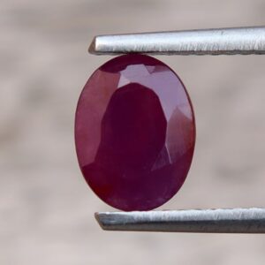 Oval Cut Red Ruby Gemstone