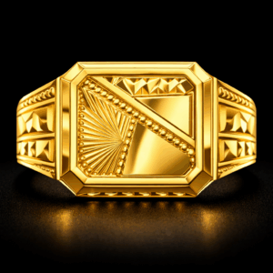 Heavy Designer Gold Ring for Men