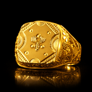 Royal Heritage Hexagon Gold Ring