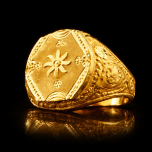 Sun Emblem Heritage Gold Ring